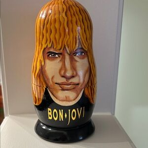 Custom hand painted Bon Jovi Nesting Doll